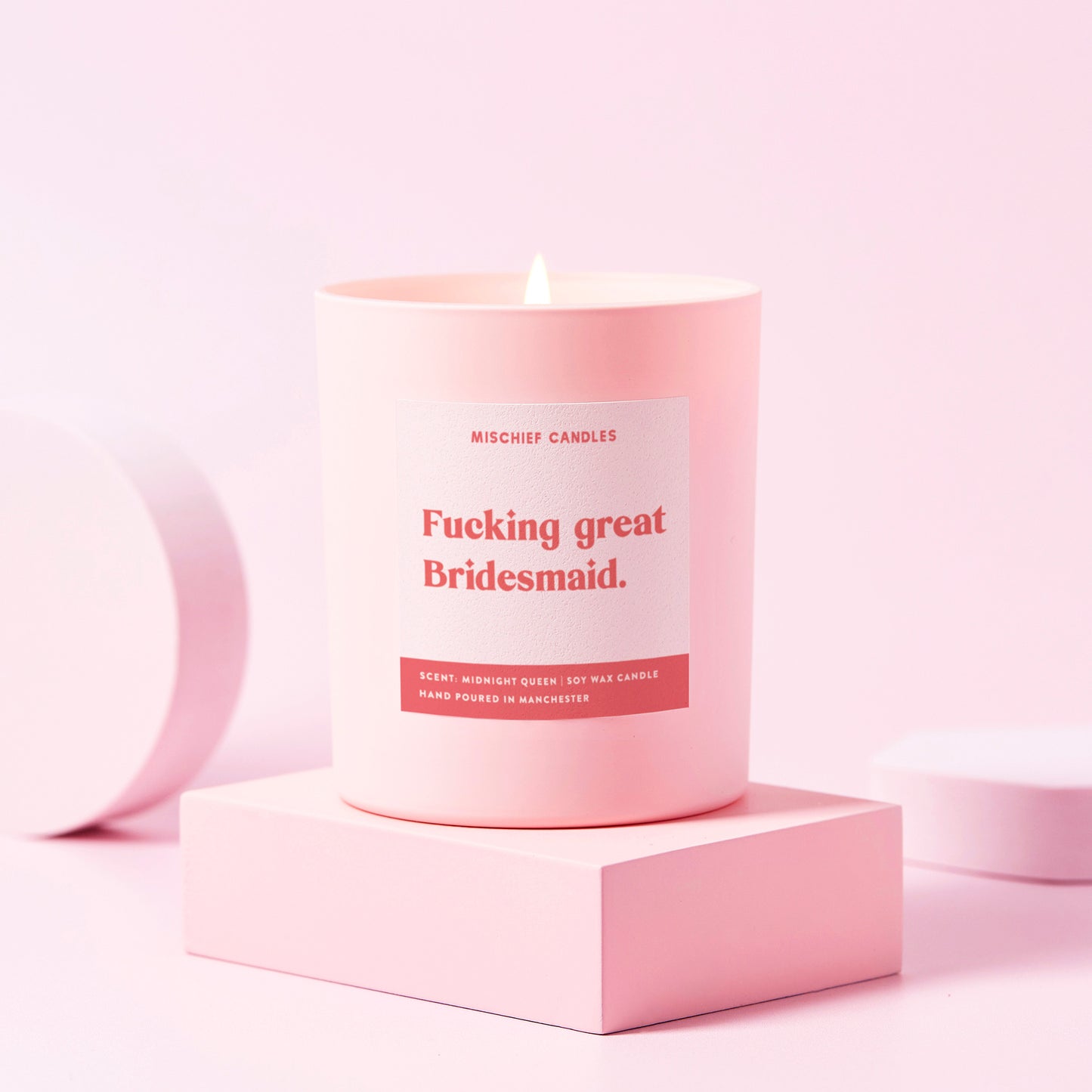 Funny Bridesmaid Gift Soy Wax Candle Fucking Great Bridesmaid