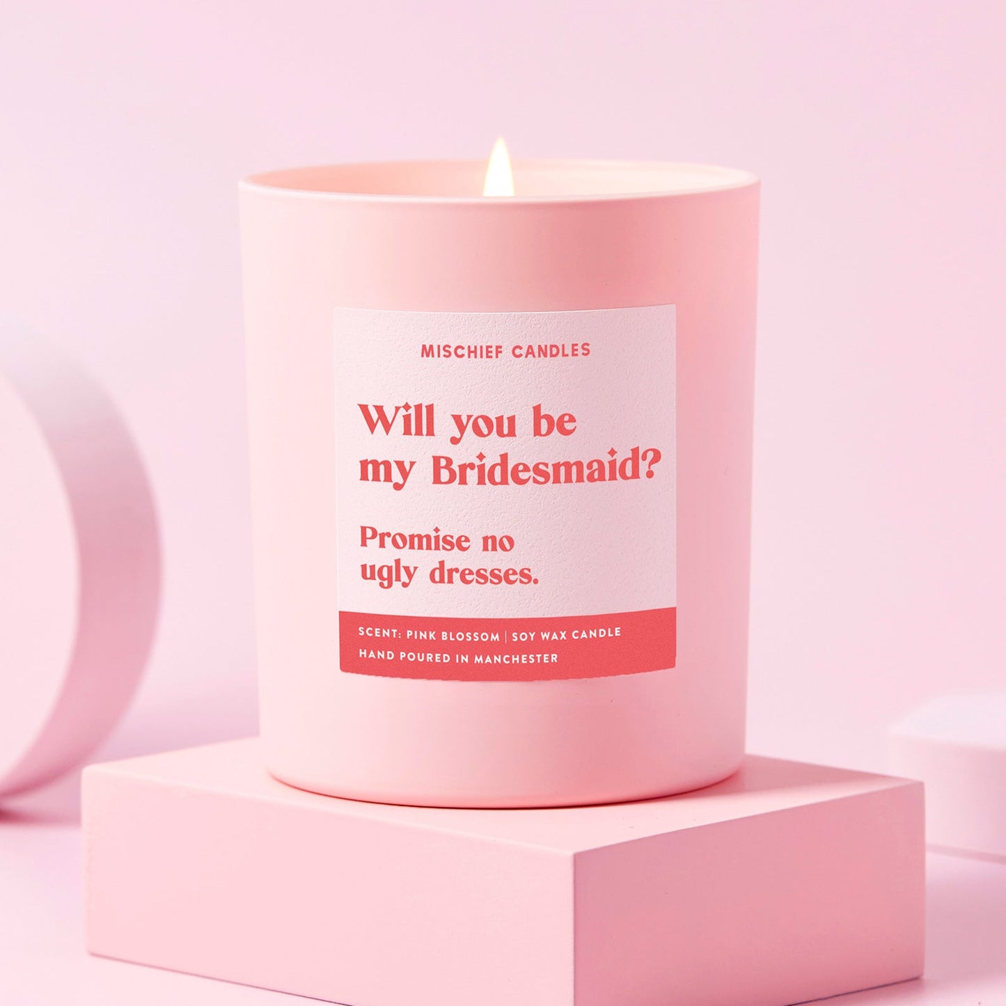 Bridesmaid Gift Funny Bridesmaid Proposal Candle No Ugly Dresses