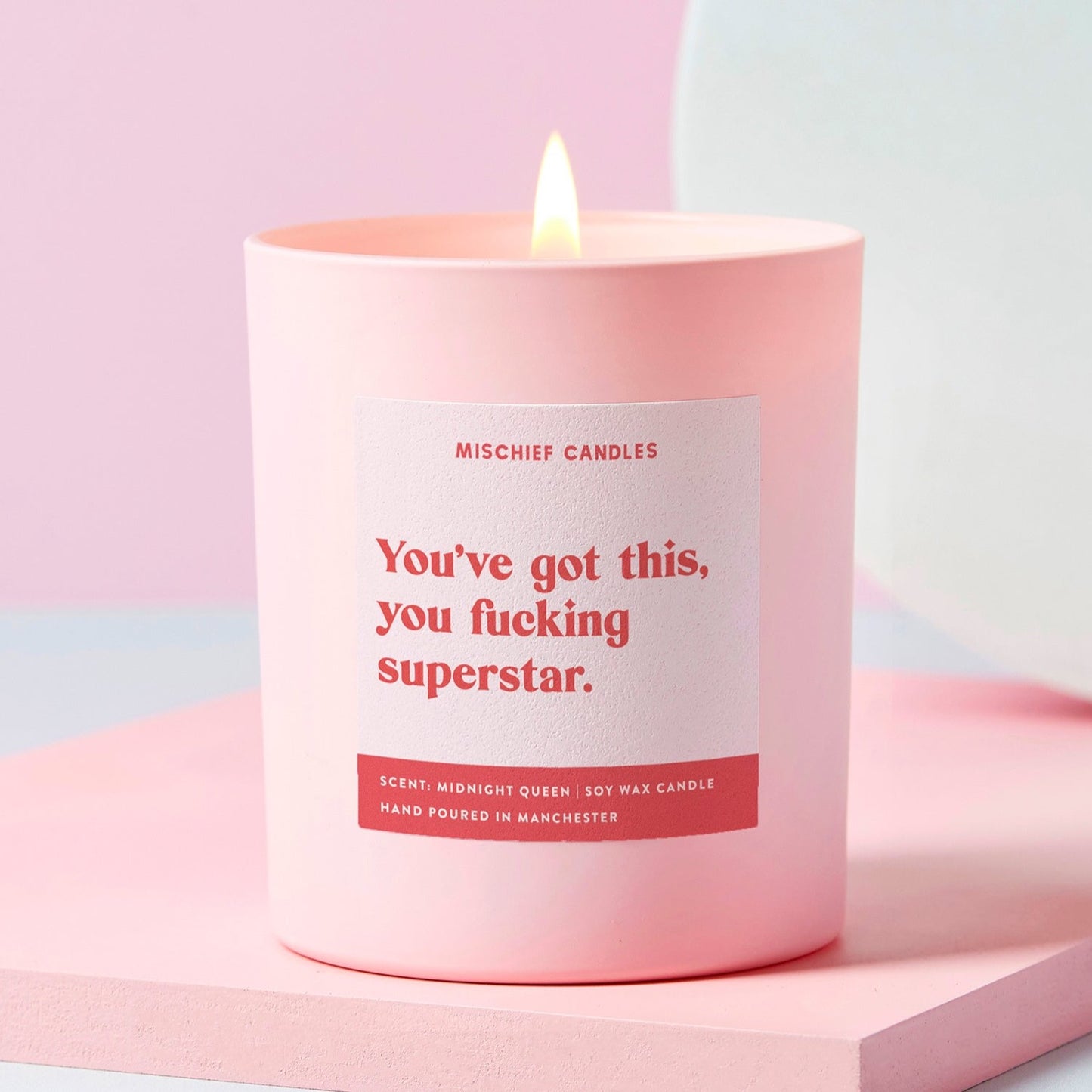 You Fucking Superstar Good Luck Gift For Her Funny Candle