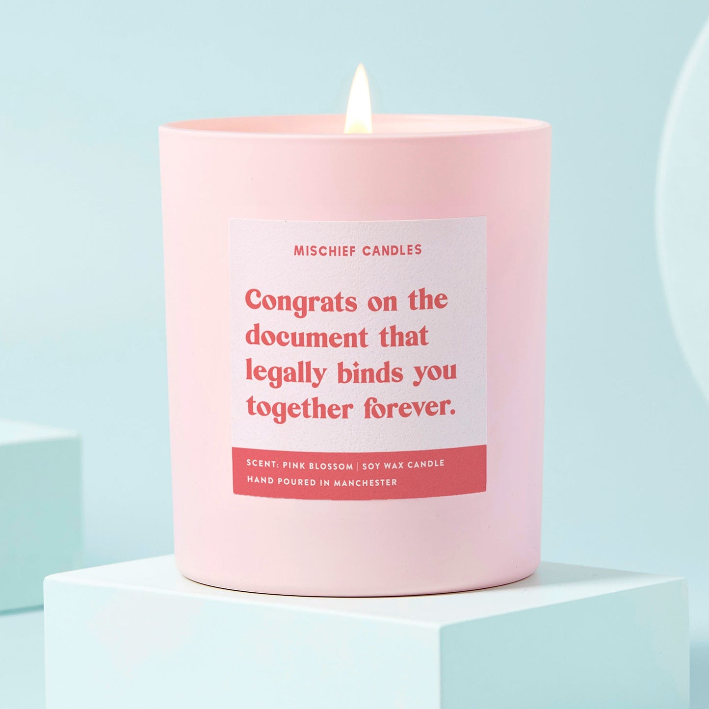 Wedding Gift Funny Wedding Candle Legally Binding Document
