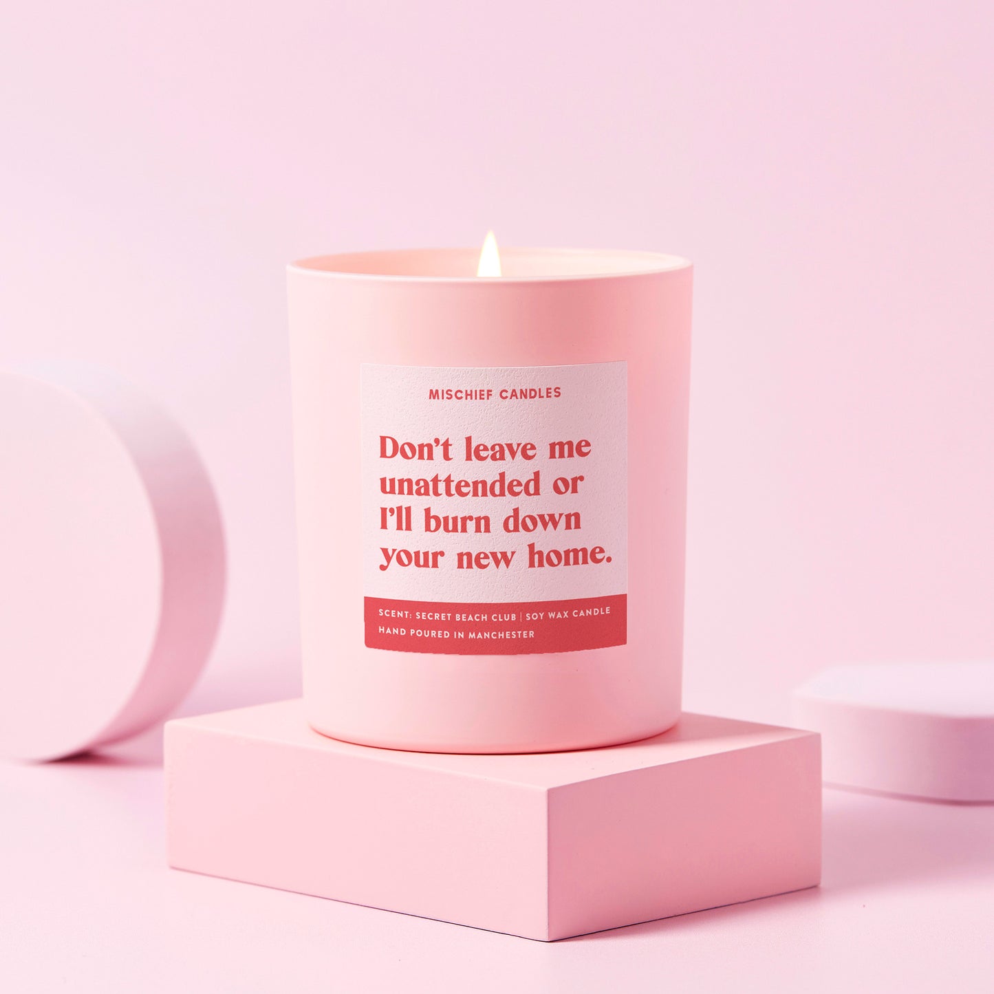 New Home Funny Housewarming Gift Candle Don't Leave Unattended