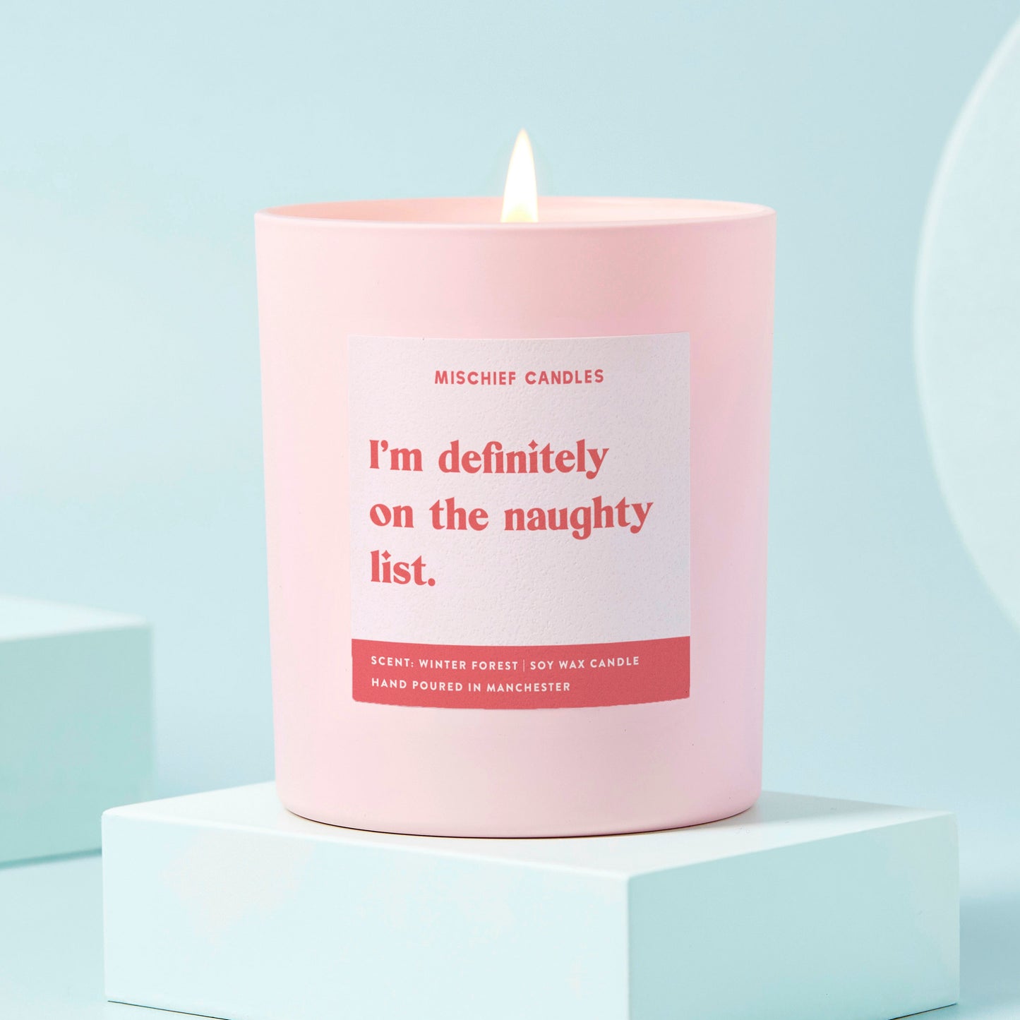 Funny Christmas Gift For Friend Stocking Filler Candle Naughty List
