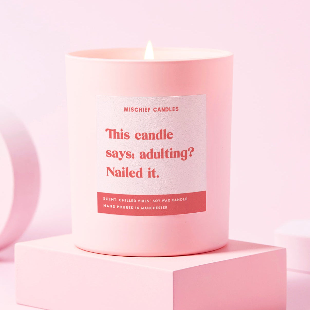 New Home Gift Funny Friend Gift Soy Wax Candle Adulting Nailed It