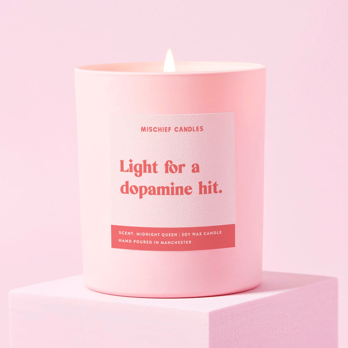Self-Care Candle for Stress Relief Light for a Dopamine Hit