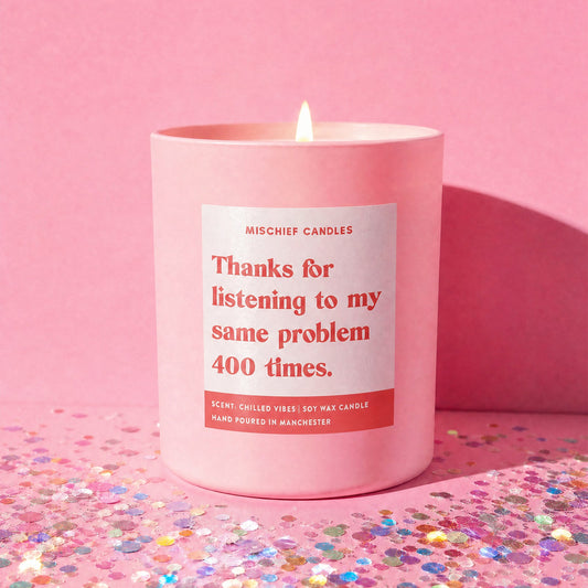 Thanks for Listening Friendship Candle