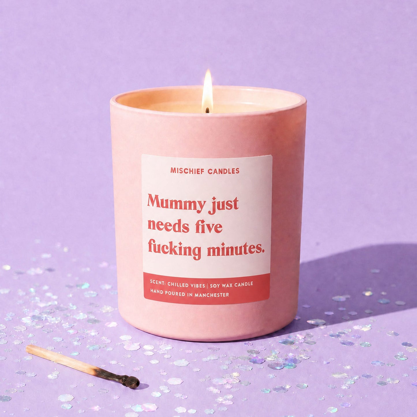 Mummy Needs Five Minutes Candle