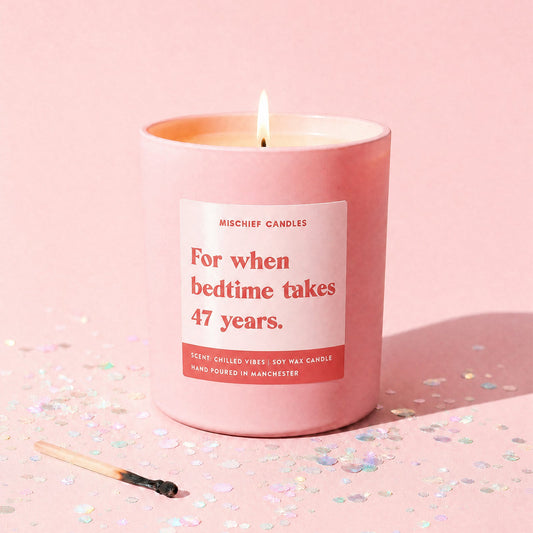 Bedtime Takes 47 Years Candle