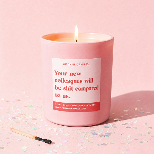 New Job New Colleagues Leaving Candle