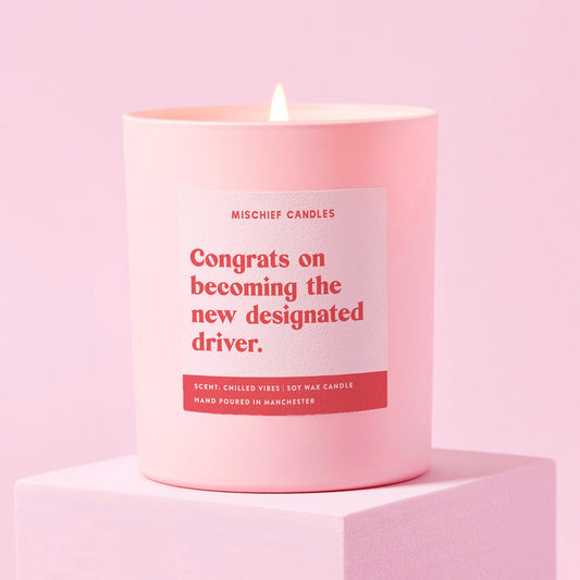 Passed Driving Test Gift Funny Candle New Designated Driver