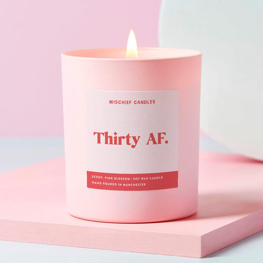 30th Birthday Gift Funny 30th Birthday Candle Thirty AF