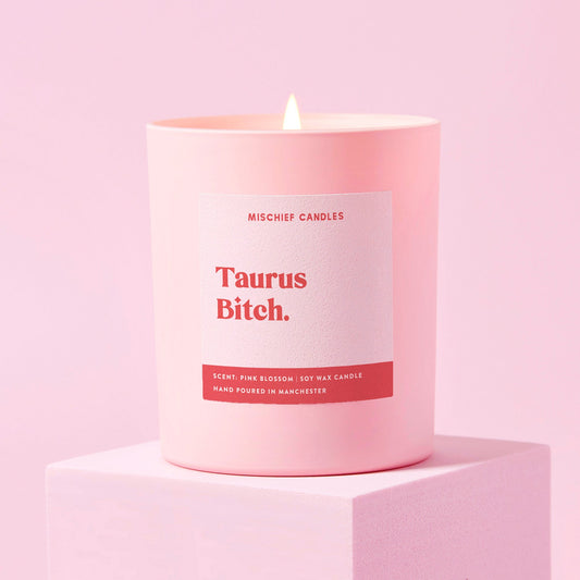 Taurus Birthday Gift Funny Zodiac Birthday Candle Taurus Bitch