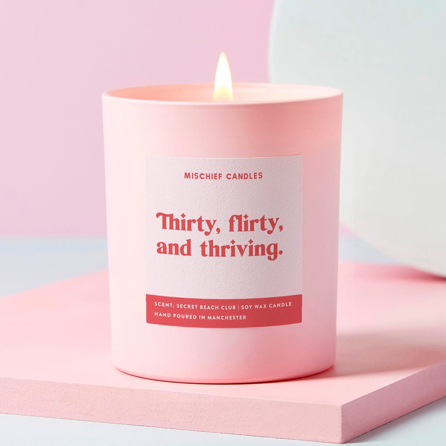 30th Birthday Gift Funny 30th Candle Thirty, Flirty & Thriving