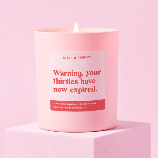 40th Birthday Gift Funny Candle Thirties Have Expired