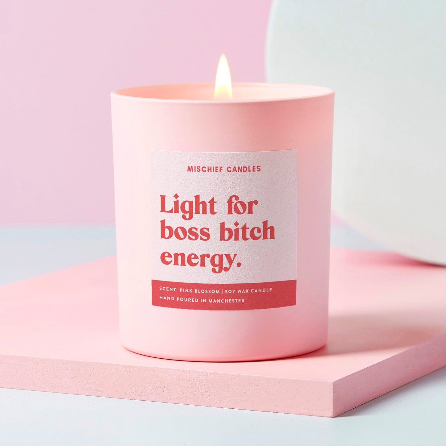 Light For Boss Bitch Energy Gift CEO Boss Entrepreneur New Job Candle