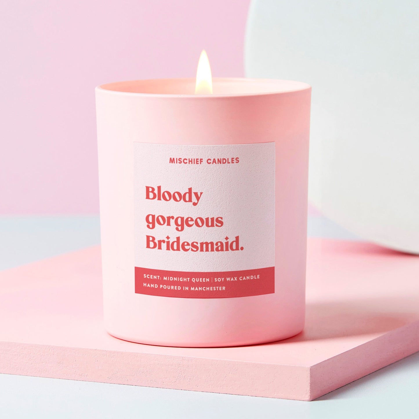 Funny Bridesmaid Gift Candle Bloody Gorgeous Bridesmaid