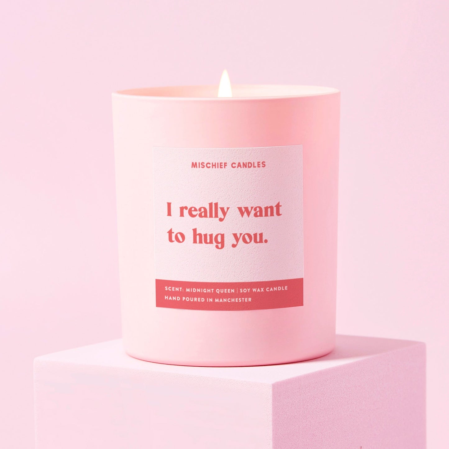 Friendship Gift Funny Gift For Her Candle Want To Hug You