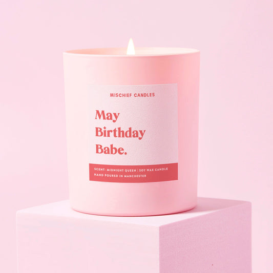 May Birthday Gift Funny Gift Candle May Birthday Babe
