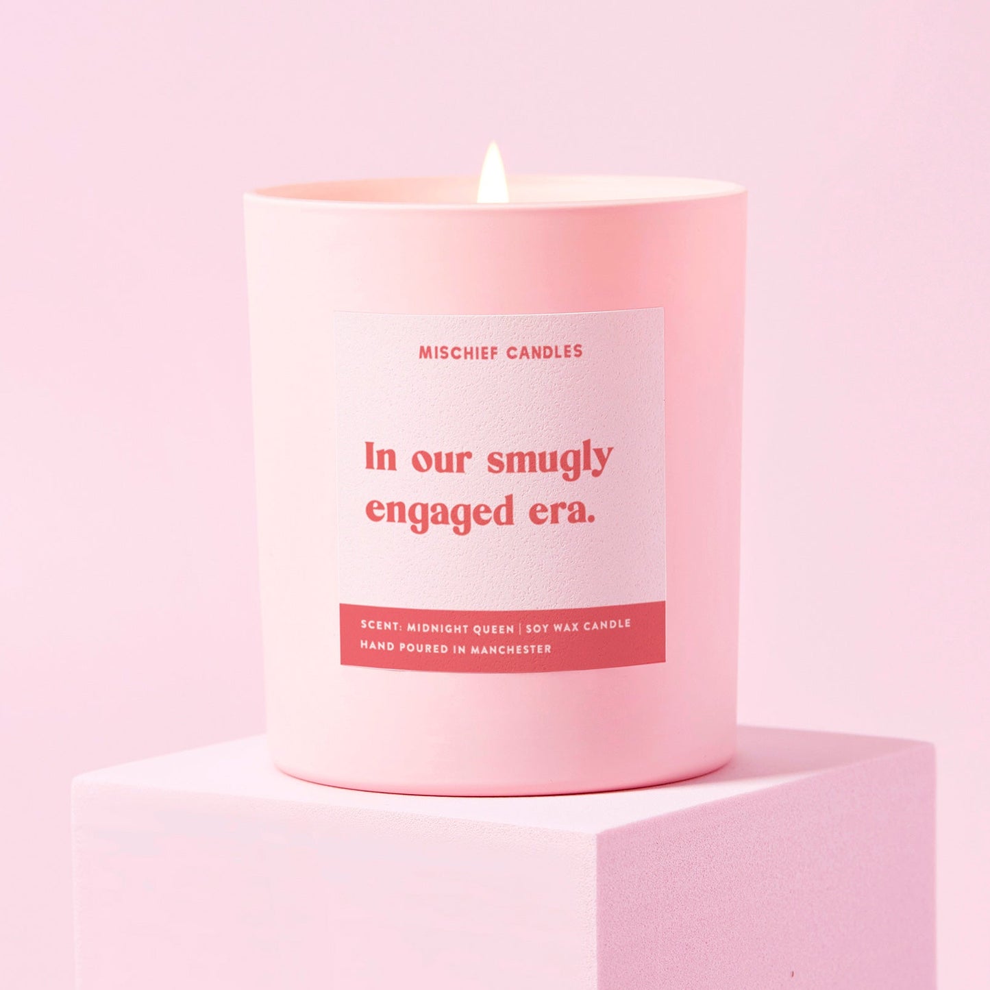 Funny Engagement Gift For Fiance Candle Smugly Engaged Era
