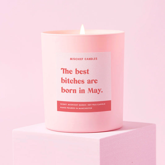 May Birthday Gift Funny Birthday Gift Candle May Birthday Bitch