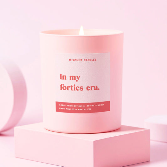 40th Birthday Gift Funny 40th Birthday Gift Candle Forties Era