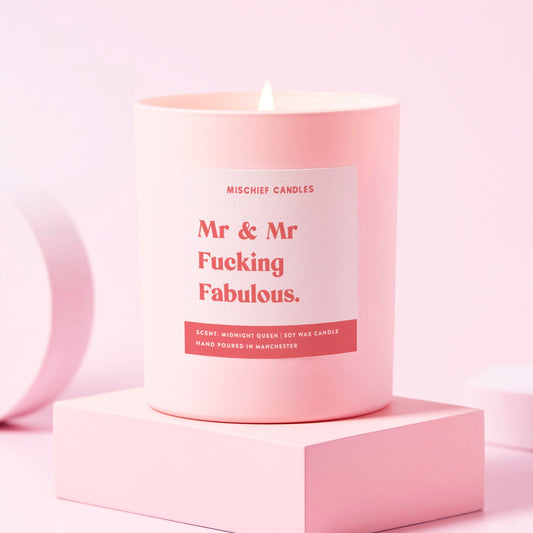 Wedding Gift Funny Wedding Gift Candle Mr And Mr Fabulous