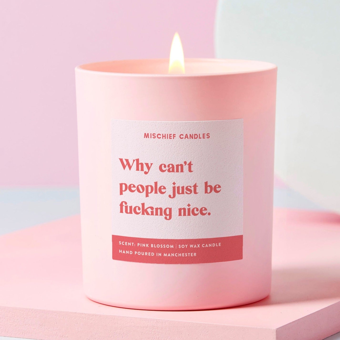 Funny Friend Gift Candle Why Can't People Just Be Fucking Nice