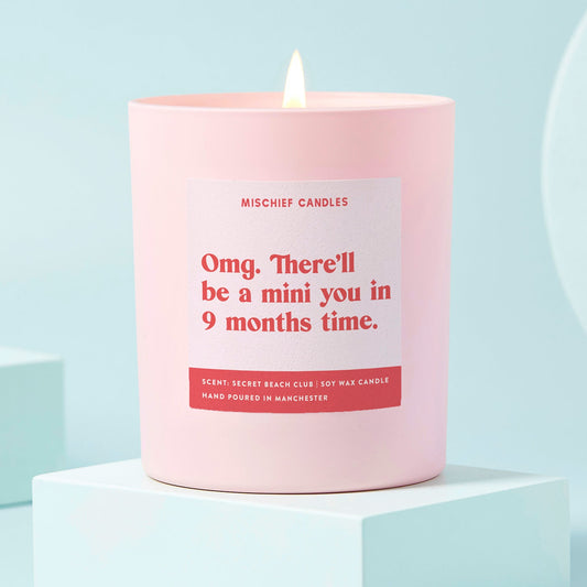Baby Shower Gift New Baby Candle A Mini You in 9 Months