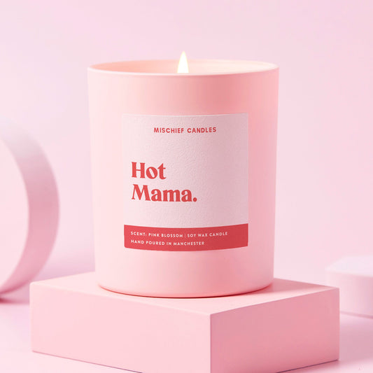 New Baby Gift Funny Baby Shower Candle Hot Mama