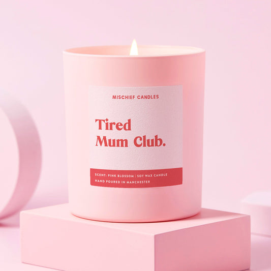 New Baby Gift Funny Baby Shower Candle Tired Mum Club