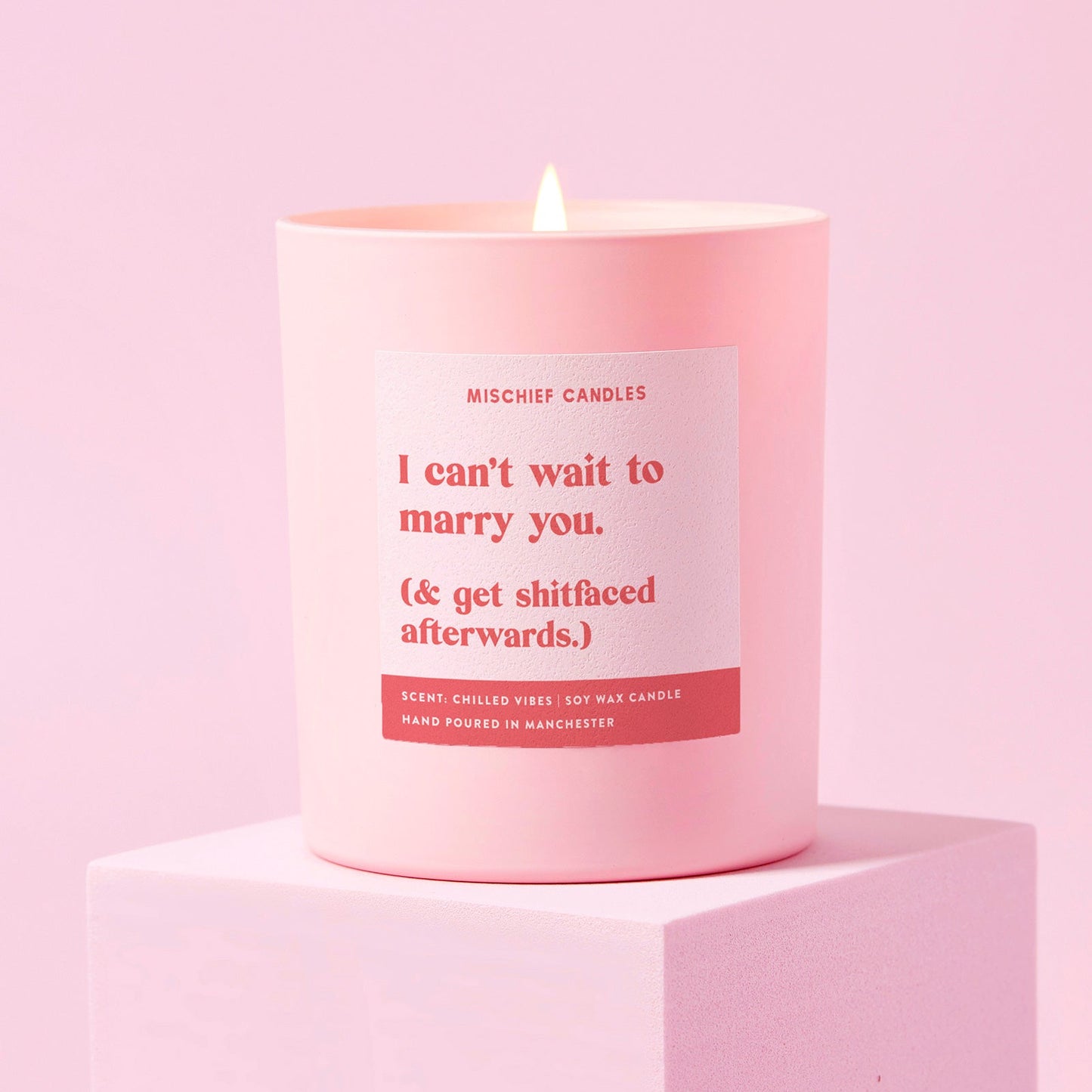 Wedding Morning Gift Funny Candle Can't Wait to Marry You