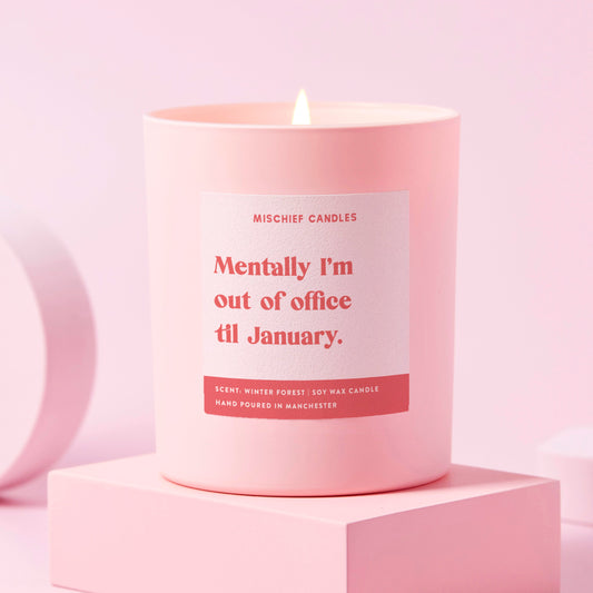 Funny Secret Santa Gift Work Colleague Candle Out Of Office