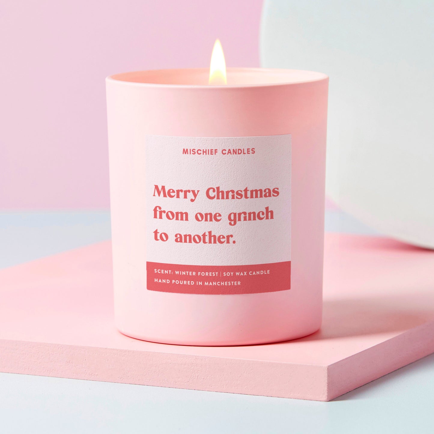 Funny Christmas Gift For Her Friend One Grinch To Another Candle